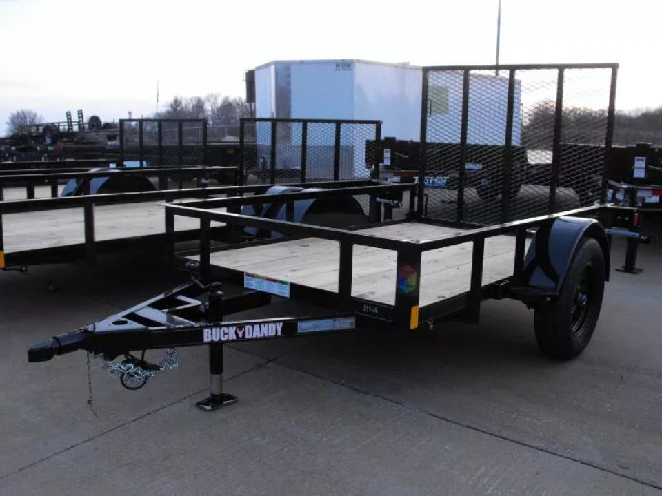 New Utility Trailer  5 X 8   HD Spring Assisted  4' Ramp