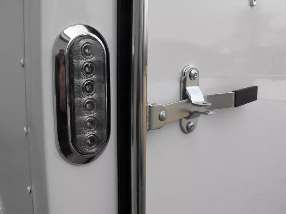 New Enclosed Trailer 6 X 12  Ramp Door   6'3"  Tall White  In Color All Tube Built