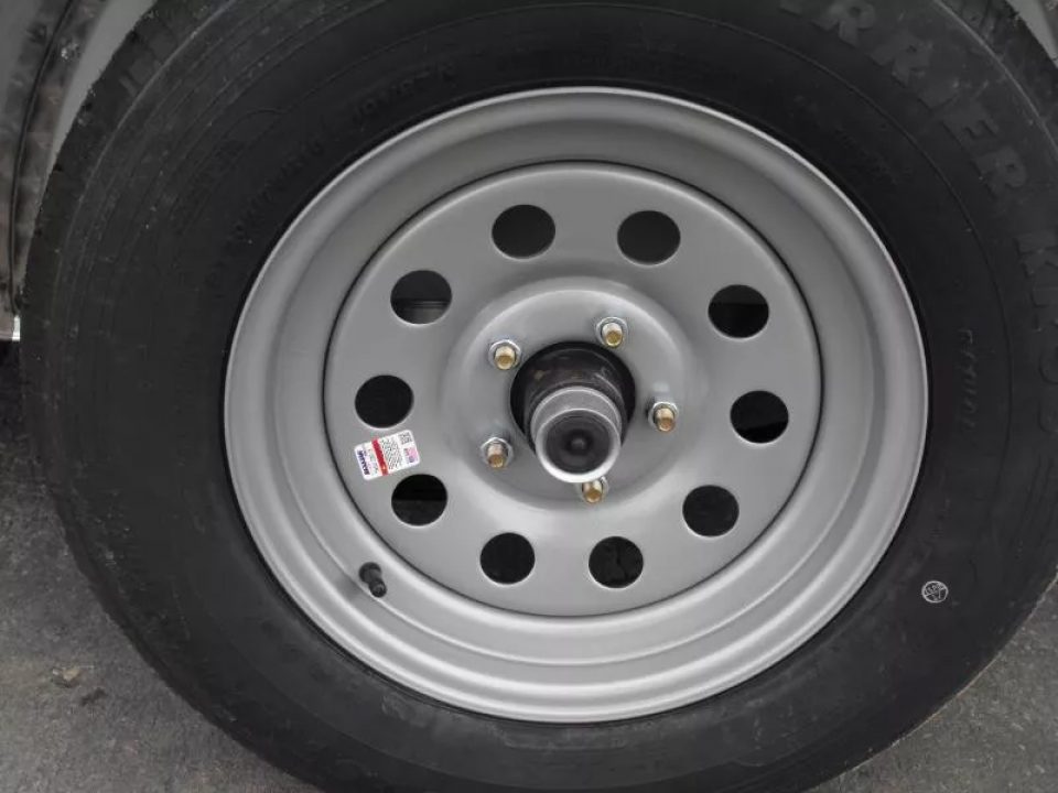 New Enclosed Trailer 6 X 12  Ramp Door   6'3"  Tall White  In Color All Tube Built