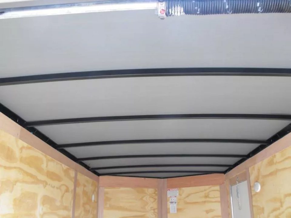 New Enclosed Trailer 6 X 12  Ramp Door   6'3"  Tall White  In Color All Tube Built