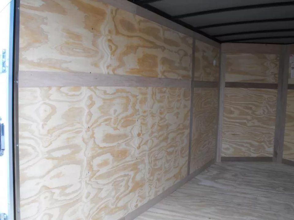 New Enclosed Trailer 6 X 12  Ramp Door   6'3"  Tall White  In Color All Tube Built