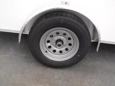 New Enclosed Trailer 6 X 12  Ramp Door   6'3"  Tall White  In Color All Tube Built