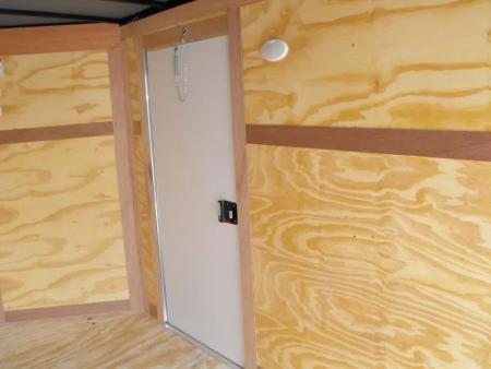 New Enclosed Trailer 6 X 12  Ramp Door   6'3"  Tall White  In Color All Tube Built
