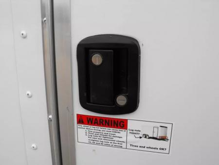 New Enclosed Trailer 6 X 12  Ramp Door   6'3"  Tall White  In Color All Tube Built