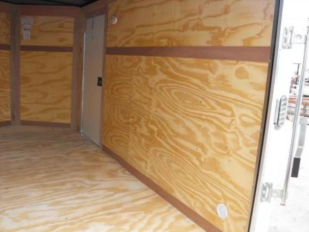 New Enclosed Trailer 6 X 12  Ramp Door   6'3"  Tall White  In Color All Tube Built