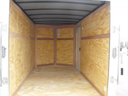New Enclosed Trailer 6 X 12  Ramp Door   6'3"  Tall White  In Color All Tube Built