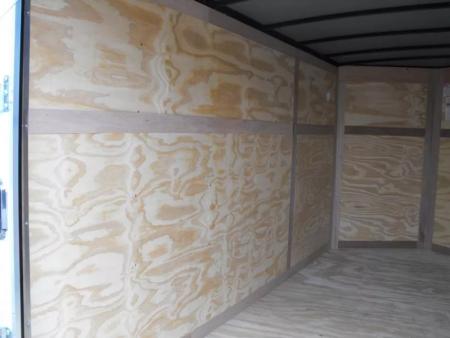 New Enclosed Trailer 6 X 12  Ramp Door   6'3"  Tall White  In Color All Tube Built