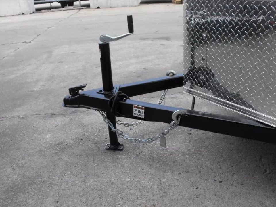 New Enclosed Trailer 5 X 8  Ramp Door   5'  Tall Black  In Color All Tube Built