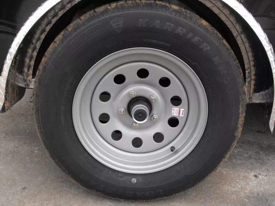 New Enclosed Trailer 5 X 8  Ramp Door   5'  Tall Black  In Color All Tube Built