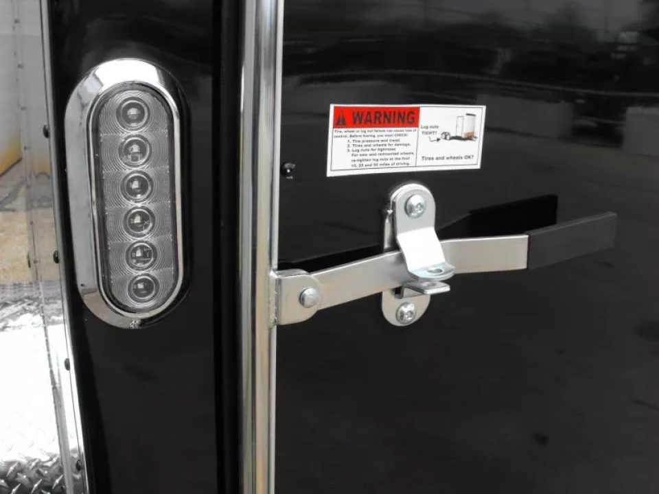 New Enclosed Trailer 5 X 8  Ramp Door   5'  Tall Black  In Color All Tube Built