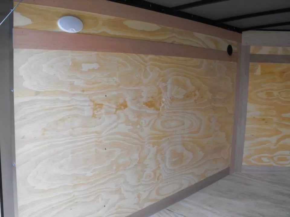 New Enclosed Trailer 5 X 8  Ramp Door   5'  Tall Black  In Color All Tube Built