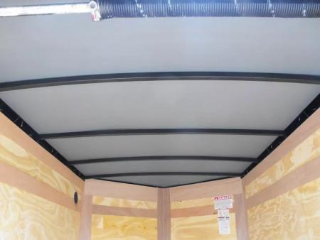 New Enclosed Trailer 5 X 8  Ramp Door   5'  Tall Black  In Color All Tube Built