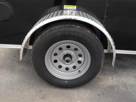 New Enclosed Trailer 5 X 8  Ramp Door   5'  Tall Black  In Color All Tube Built