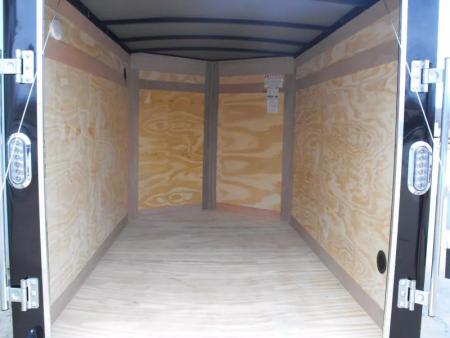 New Enclosed Trailer 5 X 8  Ramp Door   5'  Tall Black  In Color All Tube Built
