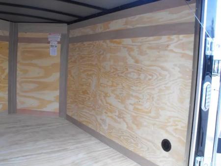 New Enclosed Trailer 5 X 8  Ramp Door   5'  Tall Black  In Color All Tube Built