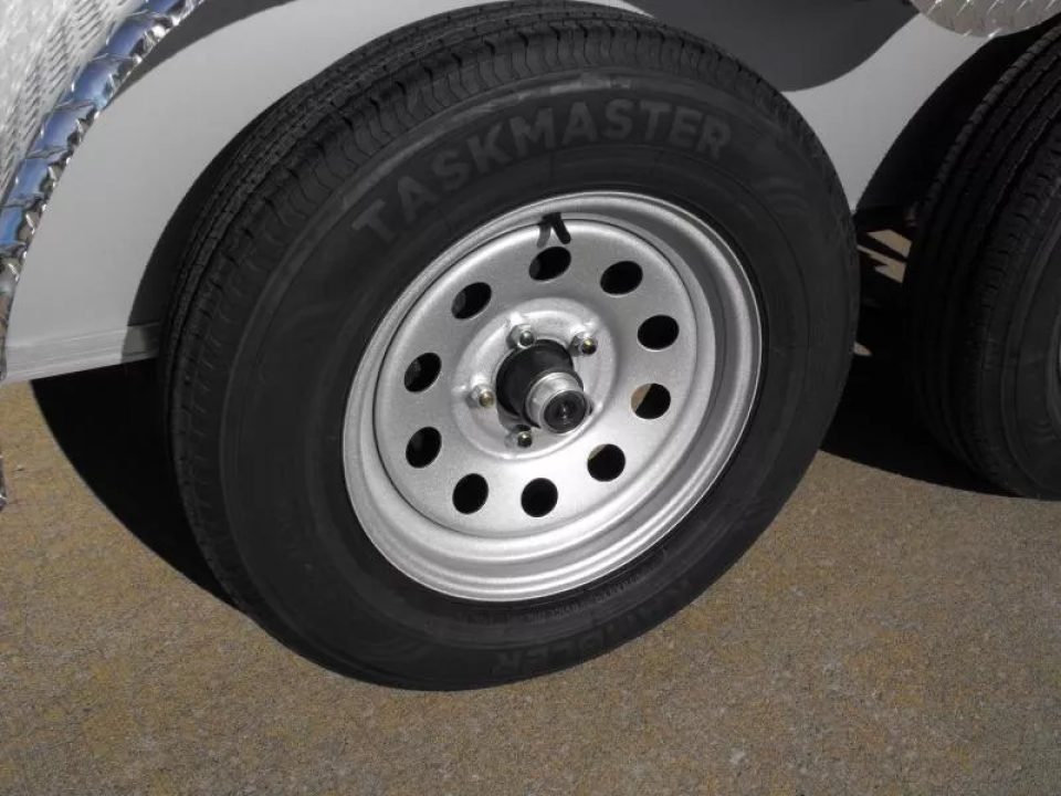 New Enclosed Trailer 6 X 12  Ramp Door   7'  Tall Silver Mist In Color ( 080 Skin ) 7000 GVWR HD 3/4 Walls& Floor