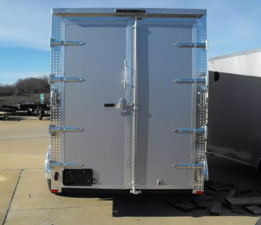 New Enclosed Trailer 6 X 12  Ramp Door   7'  Tall Silver Mist In Color ( 080 Skin ) 7000 GVWR HD 3/4 Walls& Floor