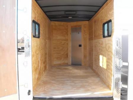 New Enclosed Trailer 6 X 12  Ramp Door   7'  Tall Silver Mist In Color ( 080 Skin ) 7000 GVWR HD 3/4 Walls& Floor