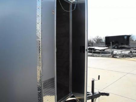 New Enclosed Trailer 6 X 12  Ramp Door   7'  Tall Silver Mist In Color ( 080 Skin ) 7000 GVWR HD 3/4 Walls& Floor