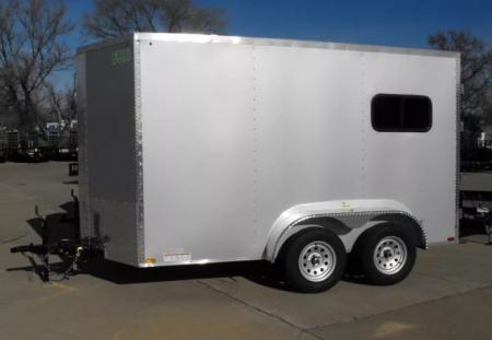 New Enclosed Trailer 6 X 12  Ramp Door   7'  Tall Silver Mist In Color ( 080 Skin ) 7000 GVWR HD 3/4 Walls& Floor