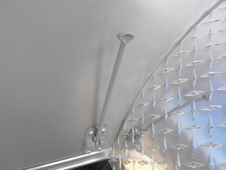 New Enclosed Trailer 6 X 12  Ramp Door   7'  Tall Silver Mist In Color ( 080 Skin ) 7000 GVWR HD 3/4 Walls& Floor