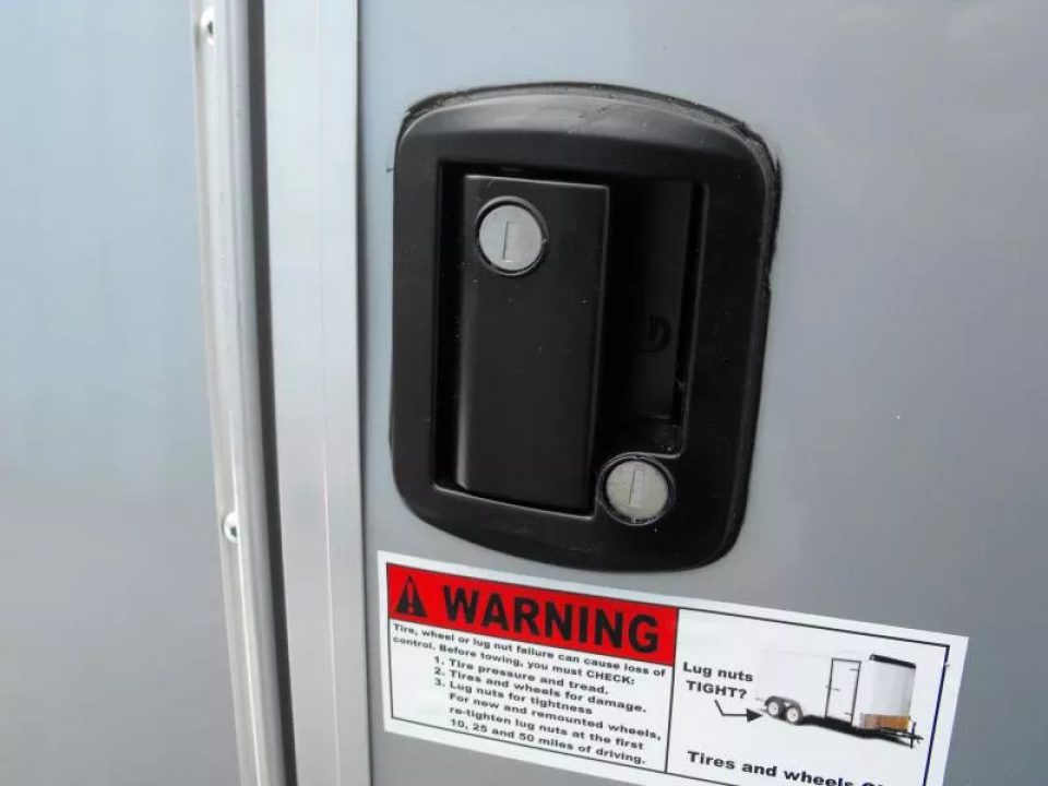 New Enclosed Trailer 5 X 8  Ramp Door   5'  Tall  SIlver Mist  In Color All Tube Built