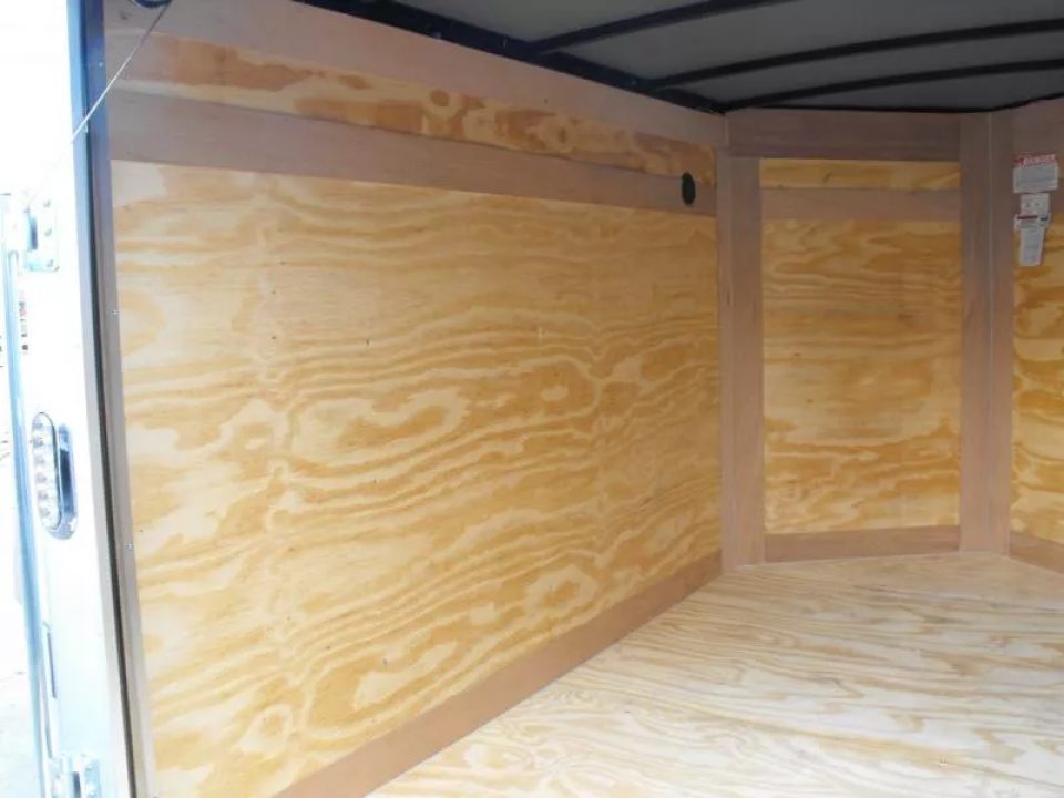 New Enclosed Trailer 5 X 8  Ramp Door   5'  Tall  SIlver Mist  In Color All Tube Built