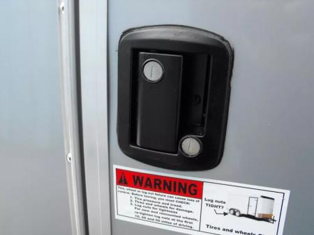 New Enclosed Trailer 5 X 8  Ramp Door   5'  Tall  SIlver Mist  In Color All Tube Built