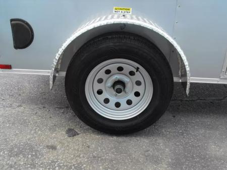 New Enclosed Trailer 5 X 8  Ramp Door   5'  Tall  SIlver Mist  In Color All Tube Built