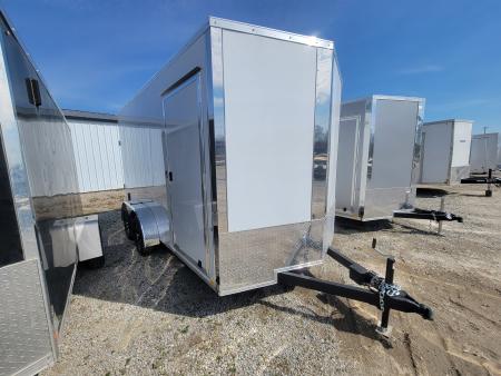 New 2026 Formula Trailers 7x14 Traverse Flat Top V-Nose 7k Cargo / Enclosed Trailer