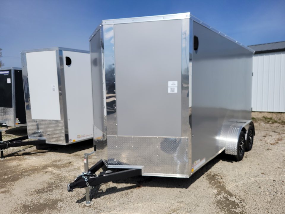 New 2026 Formula Trailers 7x14 Traverse Flat Top V-Nose 7K Cargo / Enclosed Trailer