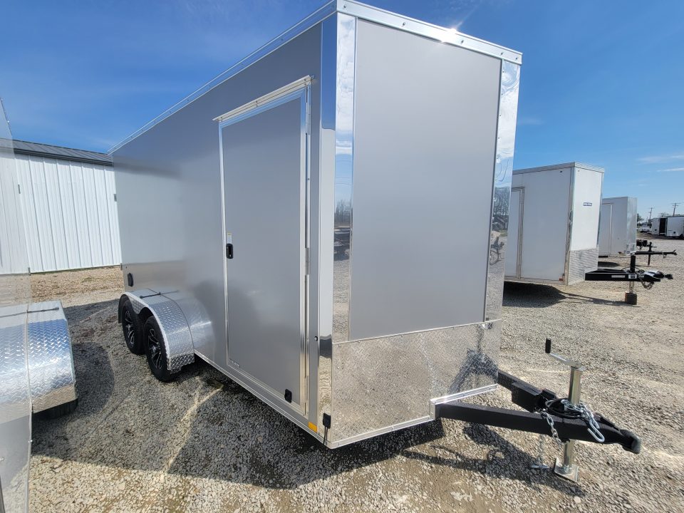 New 2026 Formula Trailers 7x14 Traverse Flat Top V-Nose 7K Cargo / Enclosed Trailer