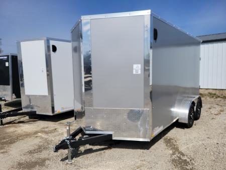 New 2026 Formula Trailers 7x14 Traverse Flat Top V-Nose 7K Cargo / Enclosed Trailer
