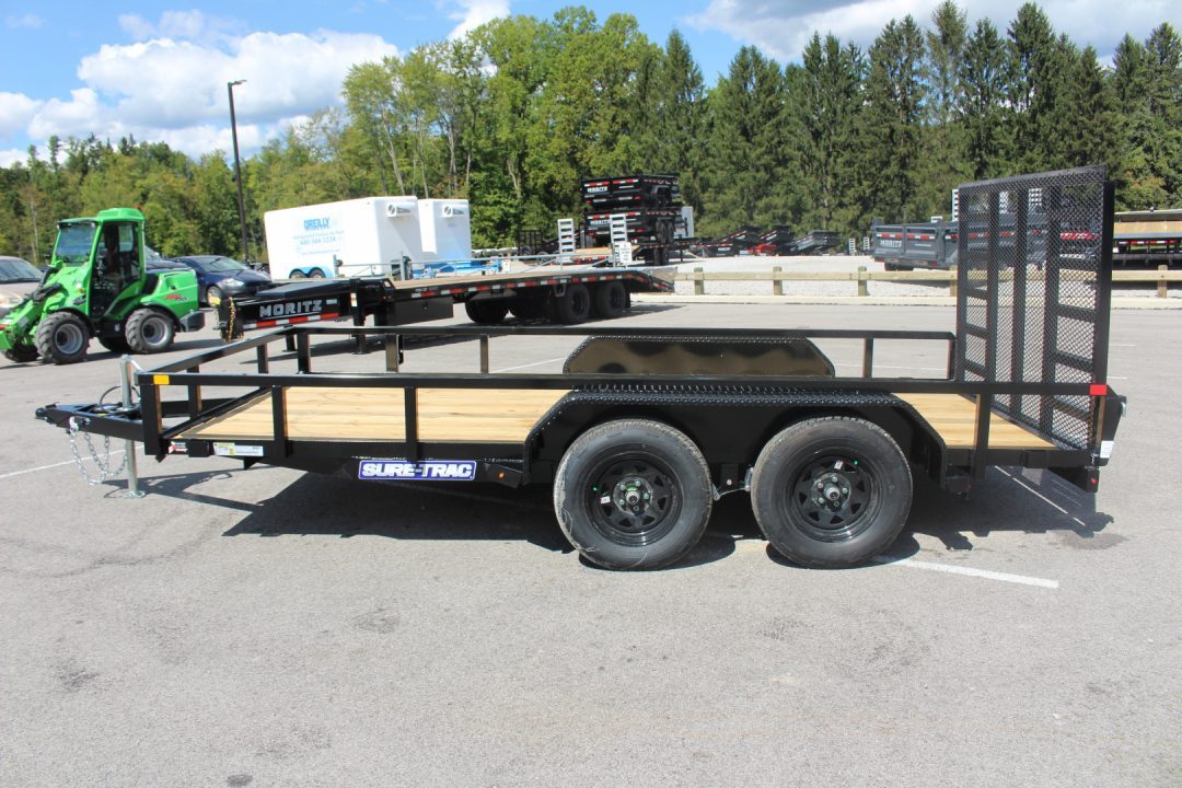 New 2026 Sure-Trac 7' x 14' Tandem Axle Tube Top Utility Trailer - 7000# GVW