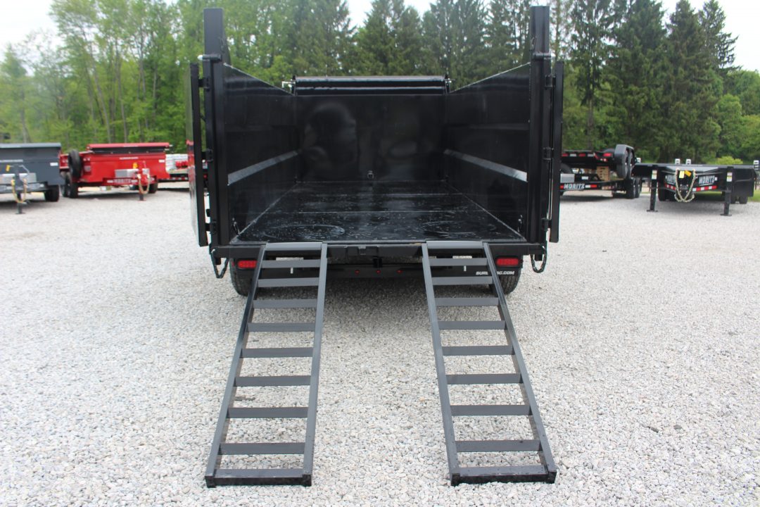 New 2026 Sure-Trac 7' x 16' Hydraulic Dump Trailer - 4' Steel Sides - Telescopic Ram - 14000# GVW