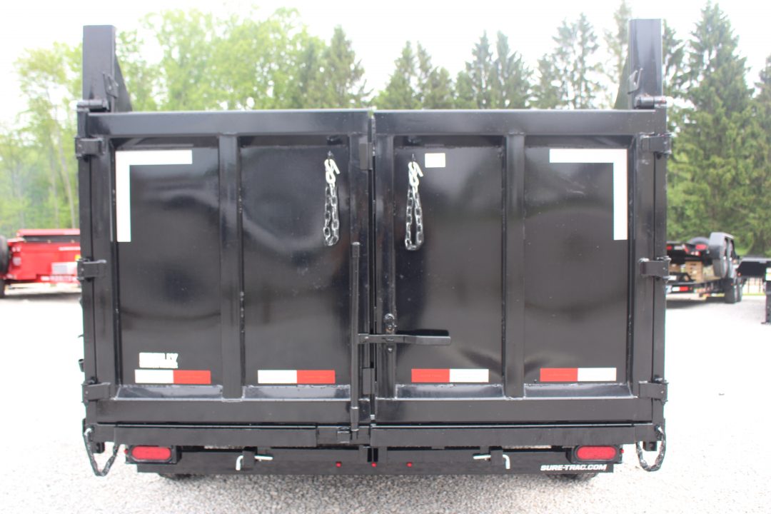 New 2026 Sure-Trac 7' x 16' Hydraulic Dump Trailer - 4' Steel Sides - Telescopic Ram - 14000# GVW