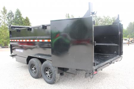 New 2026 Sure-Trac 7' x 16' Hydraulic Dump Trailer - 4' Steel Sides - Telescopic Ram - 14000# GVW