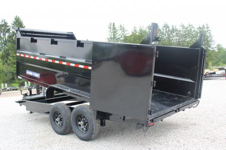 New 2026 Sure-Trac 7' x 16' Hydraulic Dump Trailer - 4' Steel Sides - Telescopic Ram - 14000# GVW
