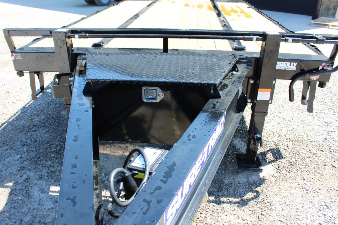 New 2026 Sure-Trac 8.5' x 20' + 5' Low Profile Beaver Tail Deckover Flatbed - 22,500# GVW