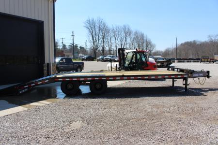 New 2026 Sure-Trac 8.5' x 20' + 5' Low Profile Beaver Tail Deckover Flatbed - 22,500# GVW