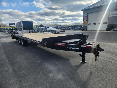 Used 2022 BWISE EHD15 102x24 15.4K Deckover Equipment Trailer