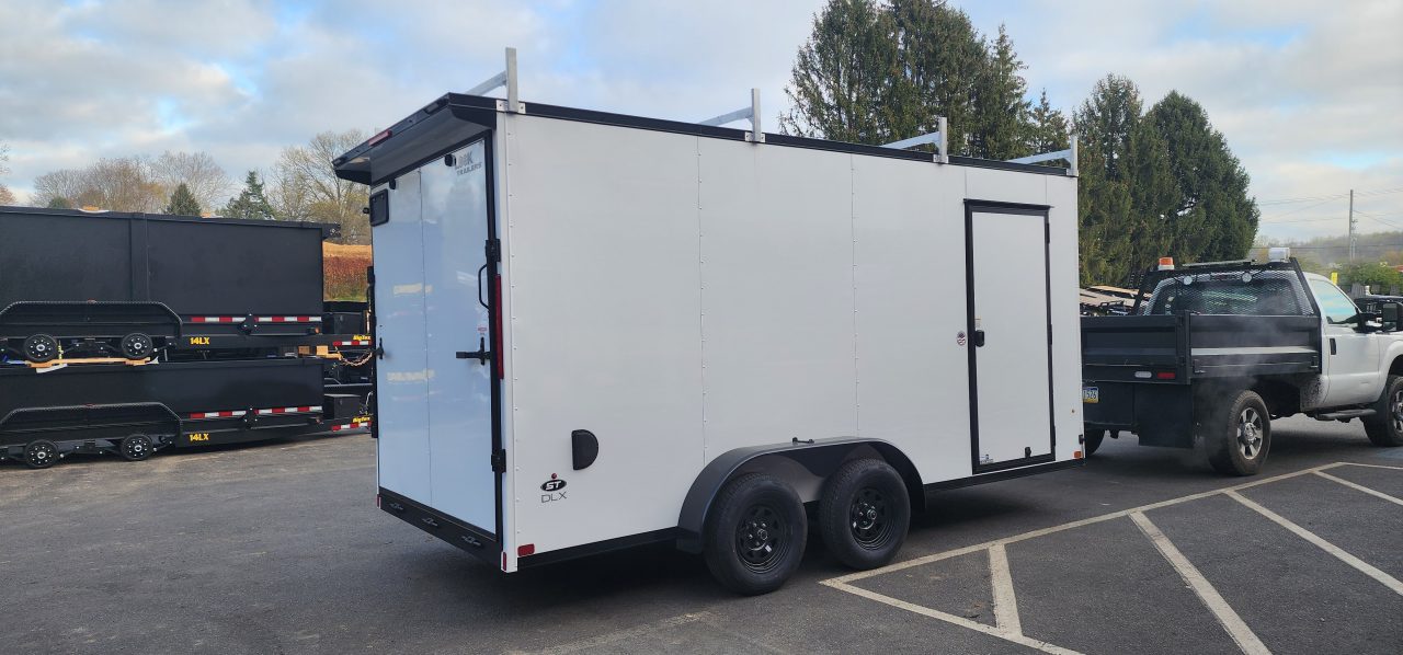 New 7 x 16 Look ST DLX Cargo Blackout Package 7k **Ladder Racks