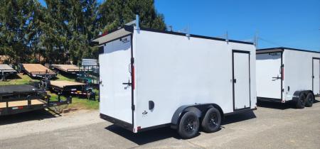 New 7 x 16 Look ST DLX Cargo Blackout Package 7k **Ladder Racks