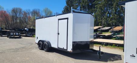 New 7 x 16 Look ST DLX Cargo Blackout Package 7k **Ladder Racks