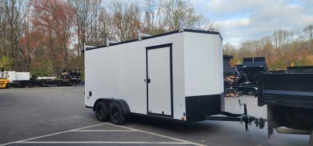 New 7 x 16 Look ST DLX Cargo Blackout Package 7k **Ladder Racks