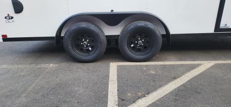 New 7 x 16 Look ST DLX Cargo Blackout Package 7k **Ladder Racks