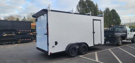 New 7 x 16 Look ST DLX Cargo Blackout Package 7k **Ladder Racks