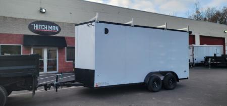 New 7 x 16 Look ST DLX Cargo Blackout Package 7k **Ladder Racks