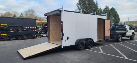 New 7 x 16 Look ST DLX Cargo Blackout Package 7k **Ladder Racks