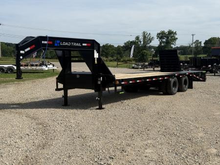 New 2026 Load Trail GP 102X28 Flatbed Trailer / 14 PLY TIRES / MAX RAMPS / WINCH PLATE / RUB RAIL / 24K GVWR